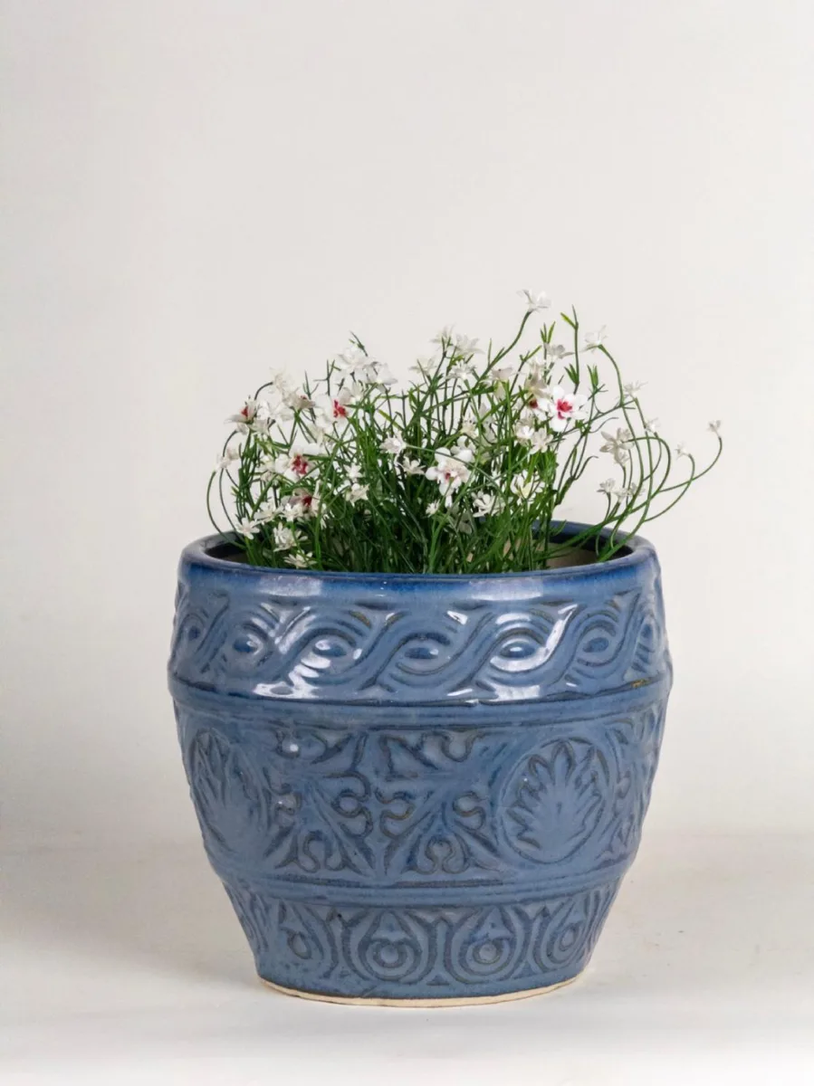 Classic Ceramic Planter — 5" Dia × 5" Height — Primary View