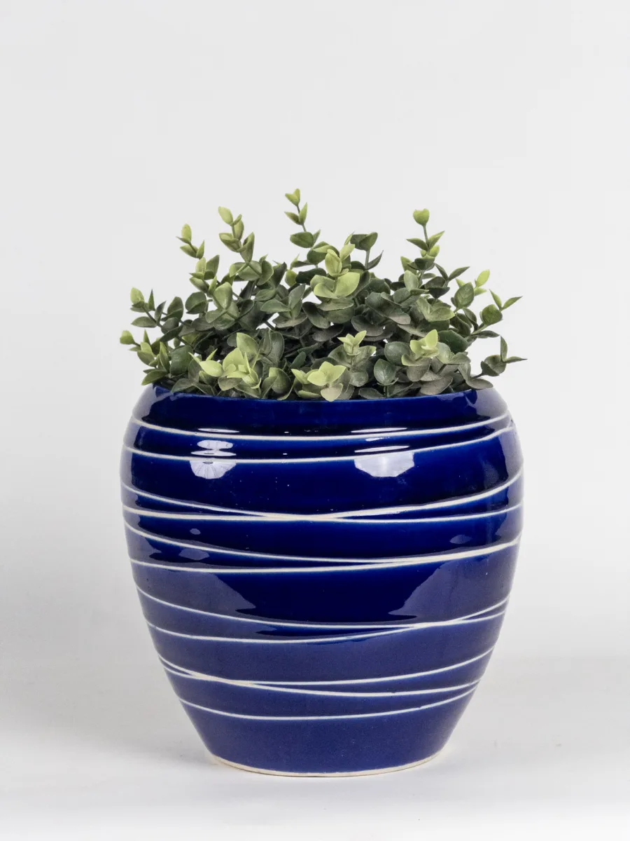 Classic Ceramic Planter — 5" Dia × 4" Height — Primary View