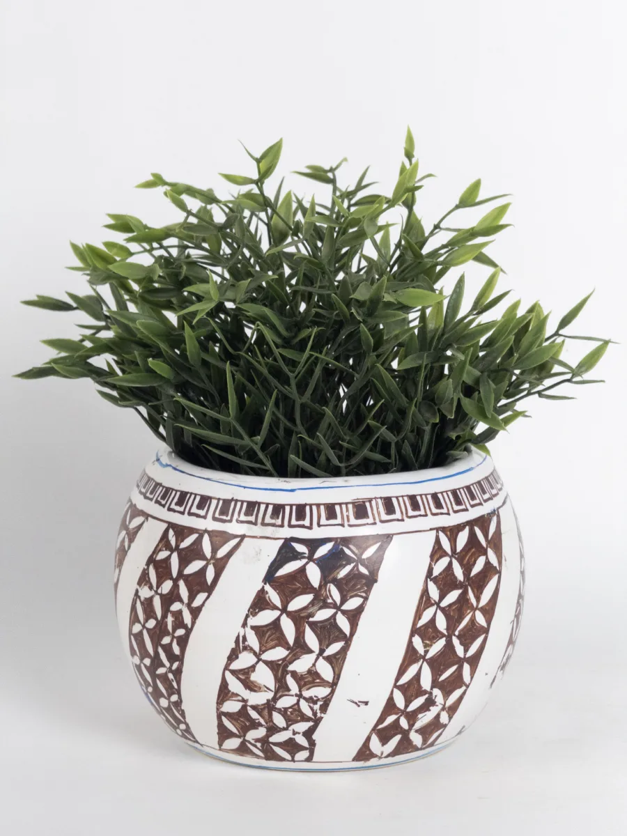 Classic Ceramic Planter — 5" Dia × 4.5" Height — Primary View