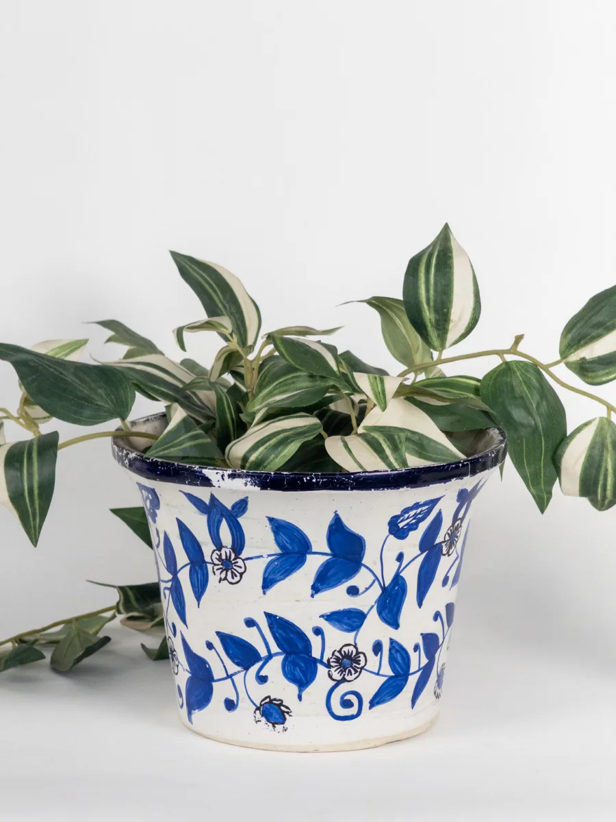 Classic Ceramic Planter — 6" Dia × 5.5" Height — Primary View