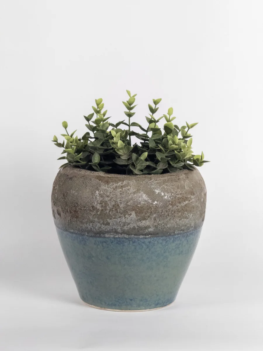 Classic Ceramic Planter — 10" Dia × 5" Height — Primary View