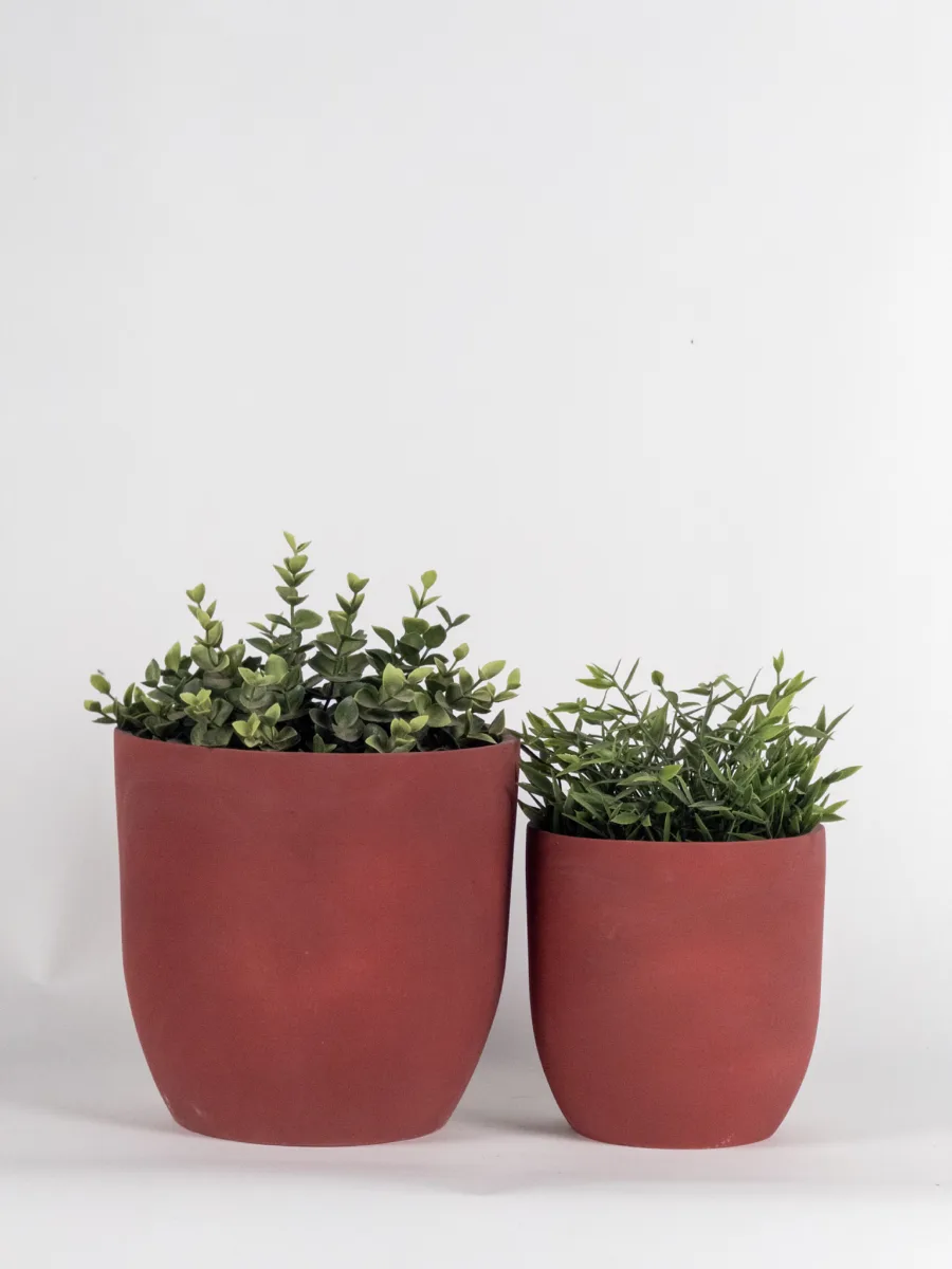 Classic Ceramic Planter — 10" Dia × 5" Height — Primary View