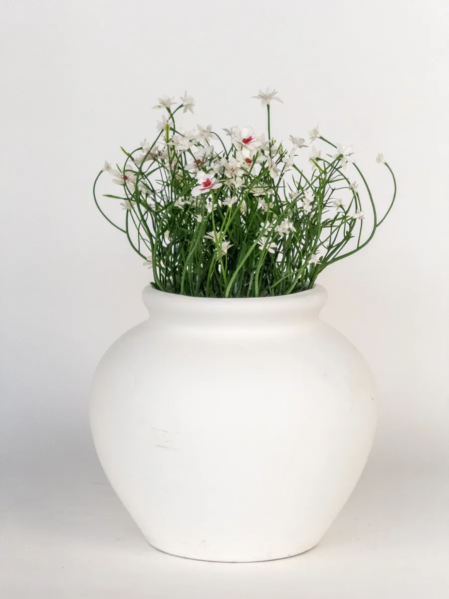 Classic Ceramic Planter — 8" Dia × 8" Height — Primary View
