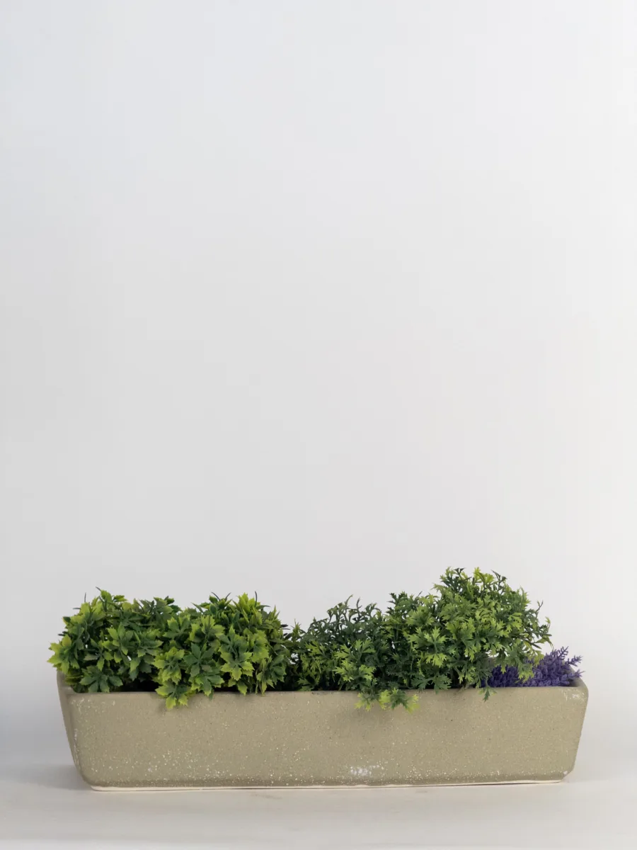 Classic Ceramic Planter — 7" Dia × 6.5" Height — Primary View