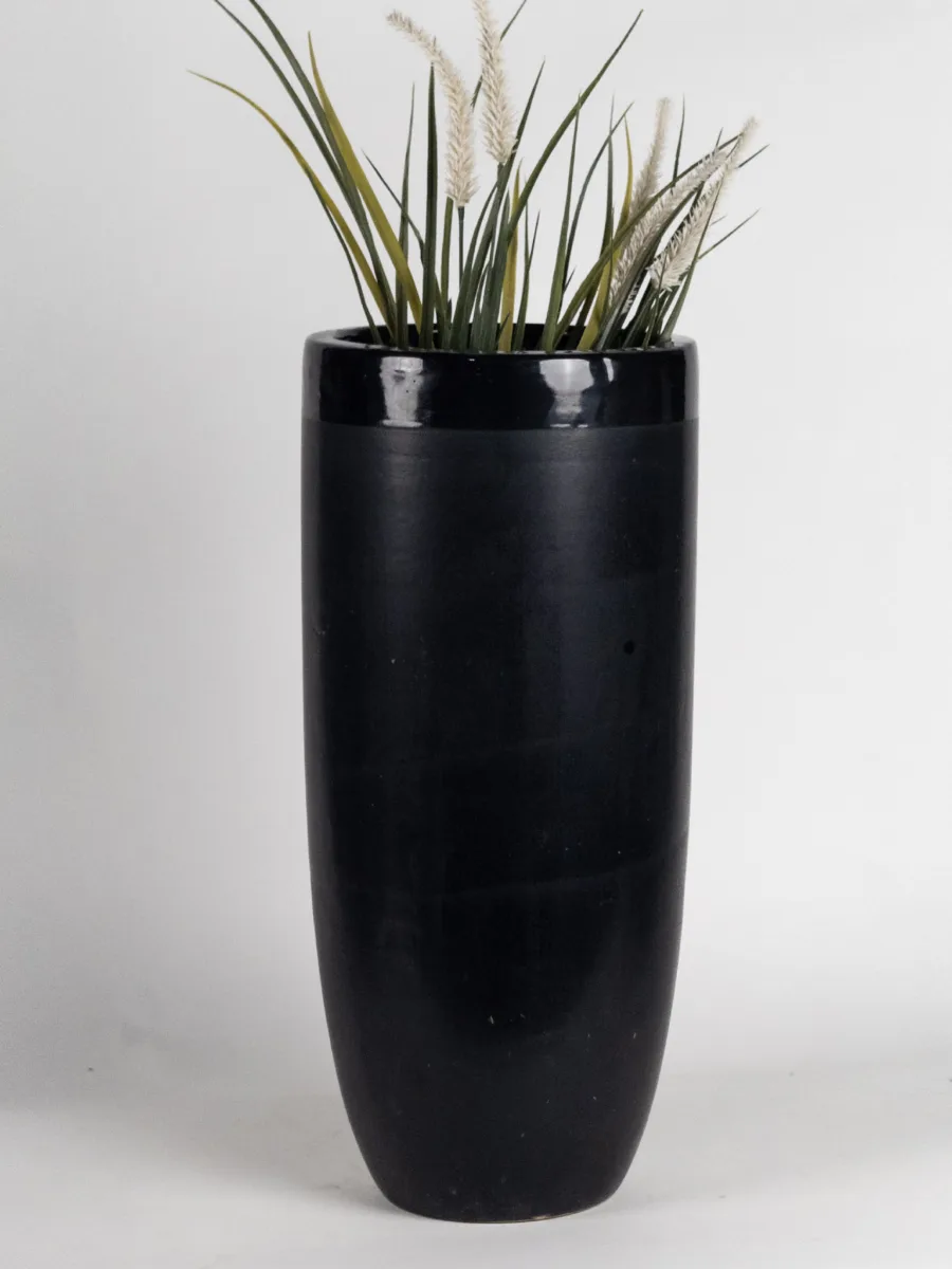 Classic Ceramic Planter — 15" Dia × 3" Height — Primary View