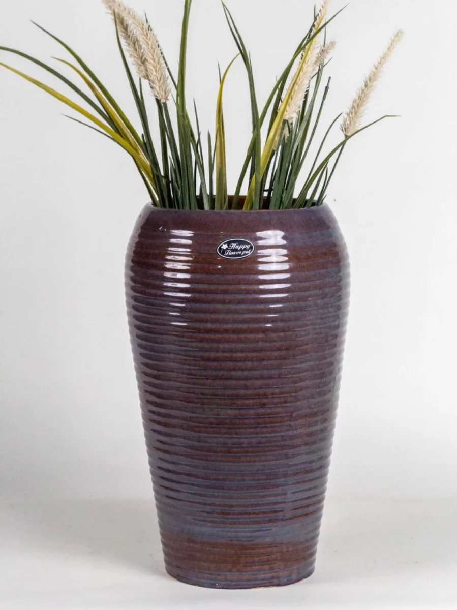 Classic Ceramic Planter — 7" Dia × 6" Height — Primary View