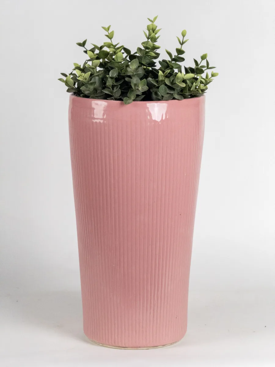Classic Ceramic Planter — 7" Dia × 6" Height — Primary View