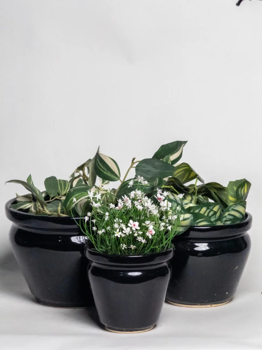 Classic Ceramic Planter — 7.5" Dia × 13" Height — Primary View