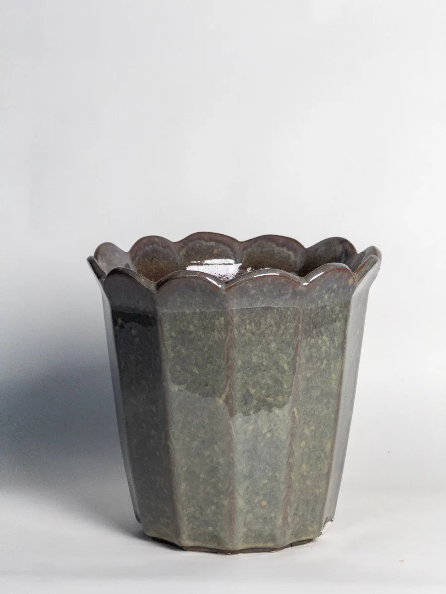Classic Ceramic Planter — 9" Dia × 9" Height — Primary View