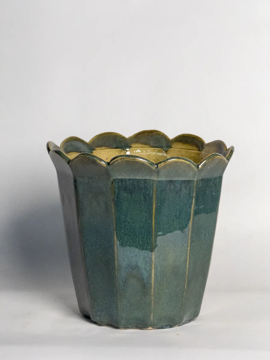 Classic Ceramic Planter — 9" Dia × 9" Height — Primary View