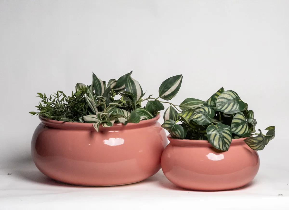 Classic Ceramic Planter — 9" Dia × 10" Height — Primary View