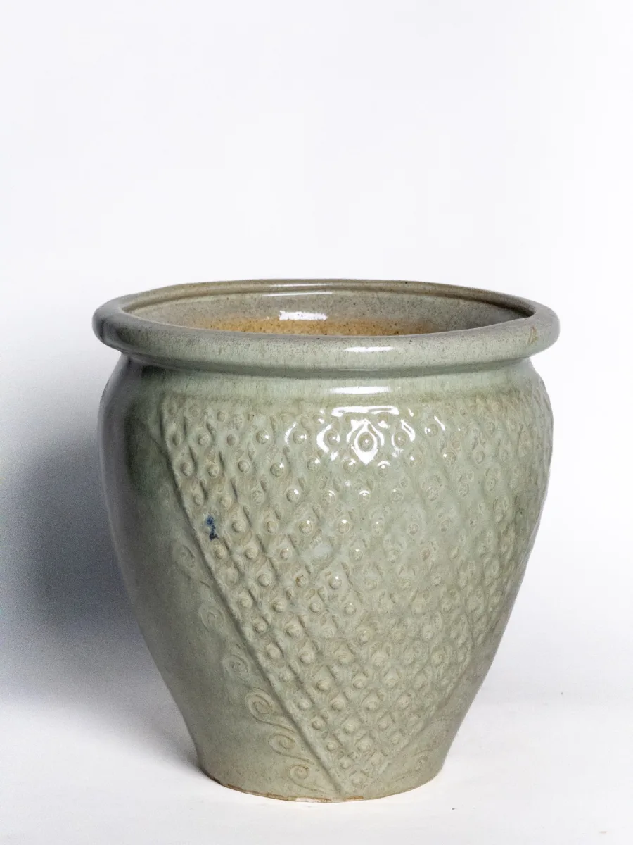 Classic Ceramic Planter — 10" Dia × 10" Height — Primary View