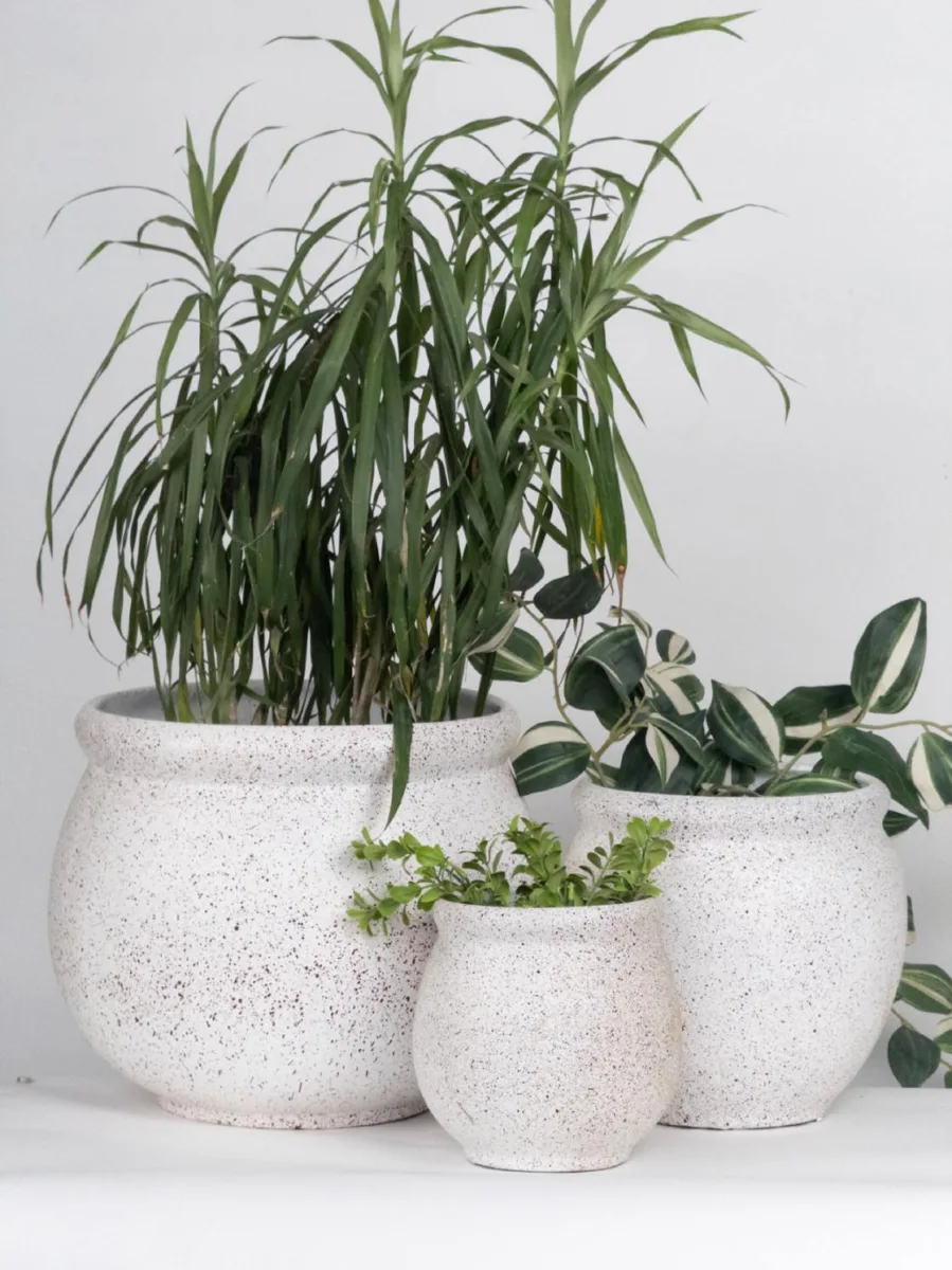 Classic Ceramic Planter — 10" Dia × 8" Height — Primary View