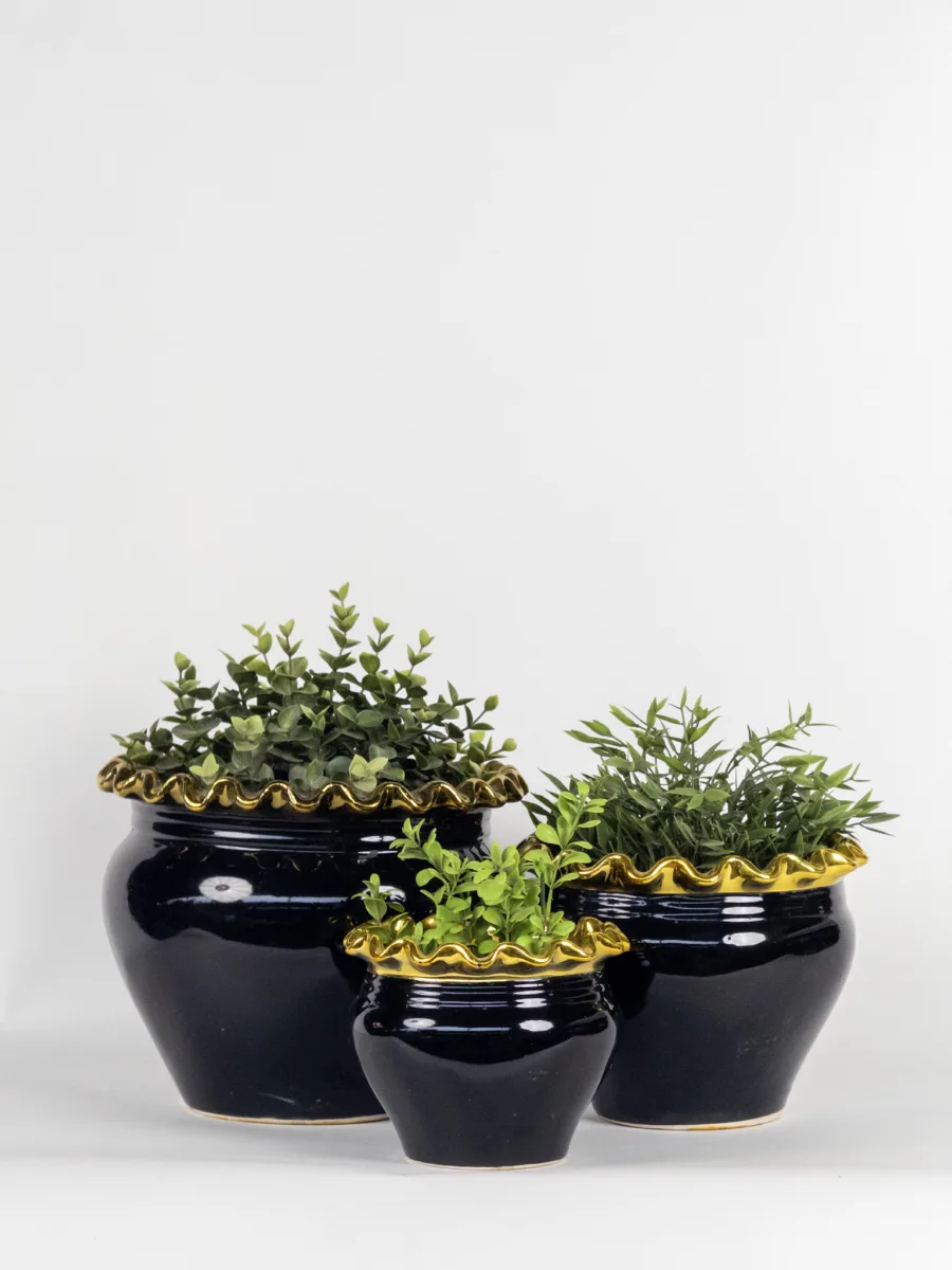 Classic Ceramic Planter Set of 2 (2" Dia) — Primary View