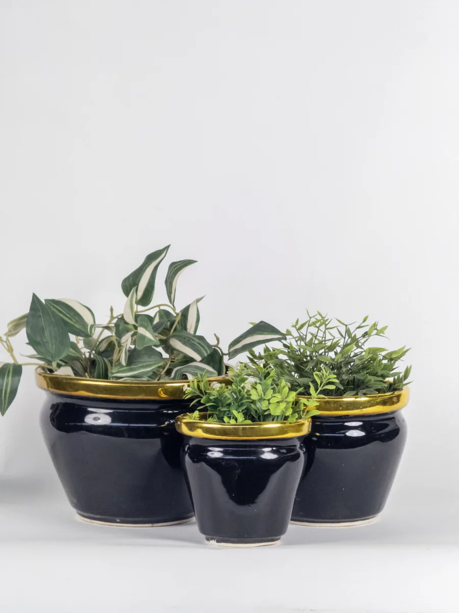 Classic Ceramic Planter Set of 2 (2" Dia) — Primary View