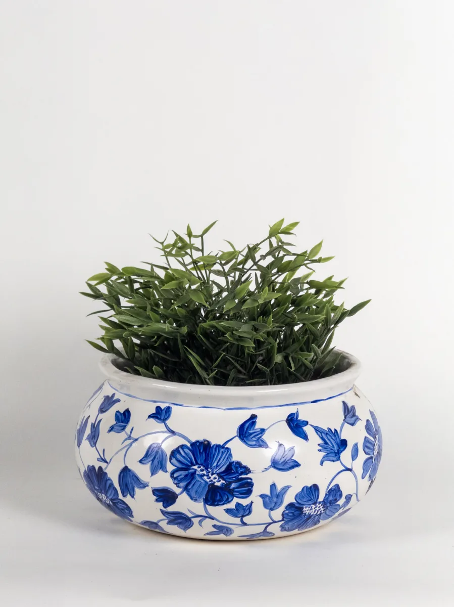 Classic Ceramic Planter — 8" Dia × 8" Height — Primary View