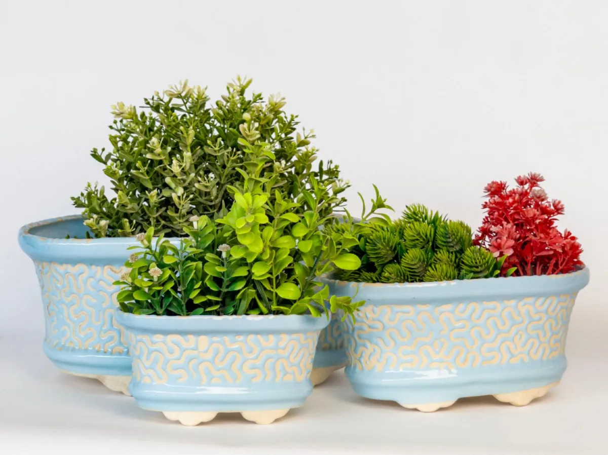 Classic Ceramic Planter Set of 3 (3" Dia) — Primary View