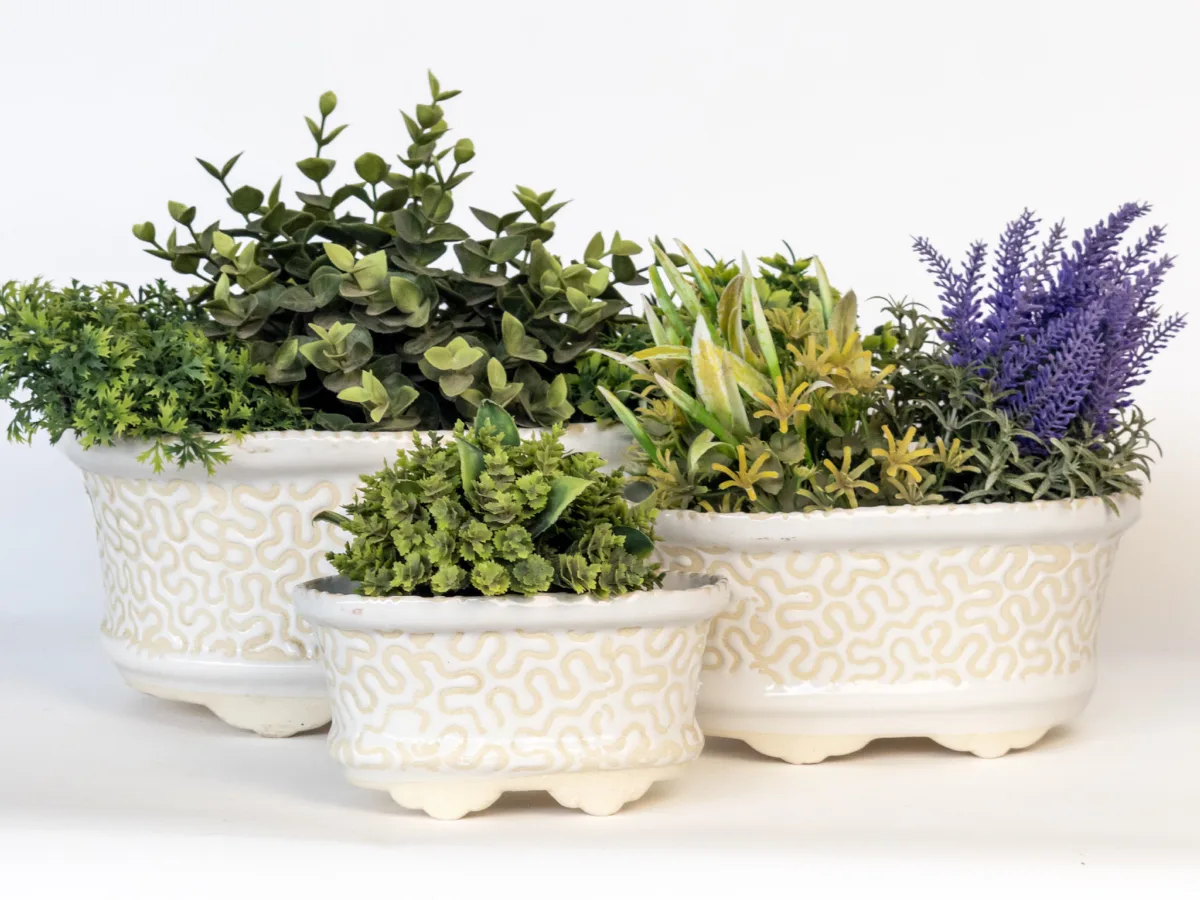 Classic Ceramic Planter Set of 3 (3" Dia) — Primary View