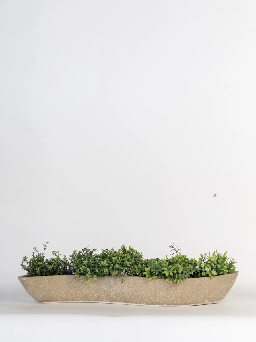 Classic Ceramic Planter — 8" Dia × 12" Height — Primary View