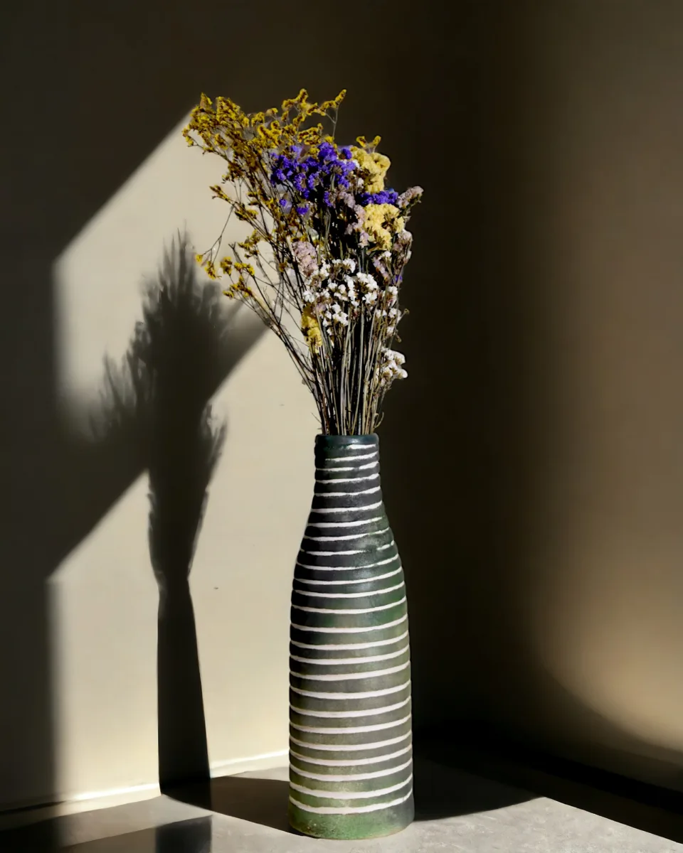 Classic Ceramic Planter — 6" Dia × 16" Height — Primary View