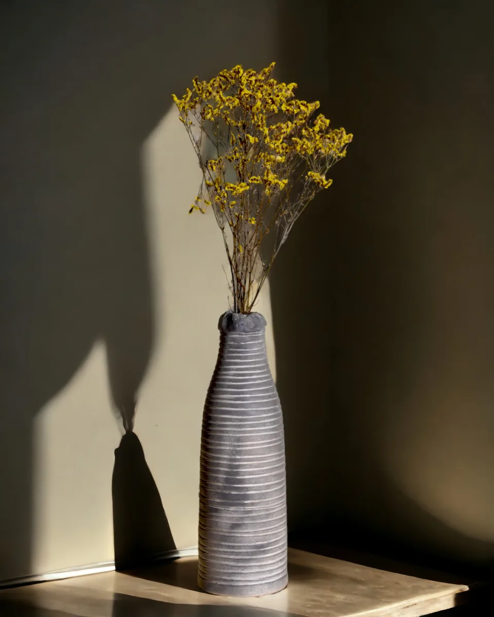 Classic Ceramic Planter — 6" Dia × 16" Height — Primary View