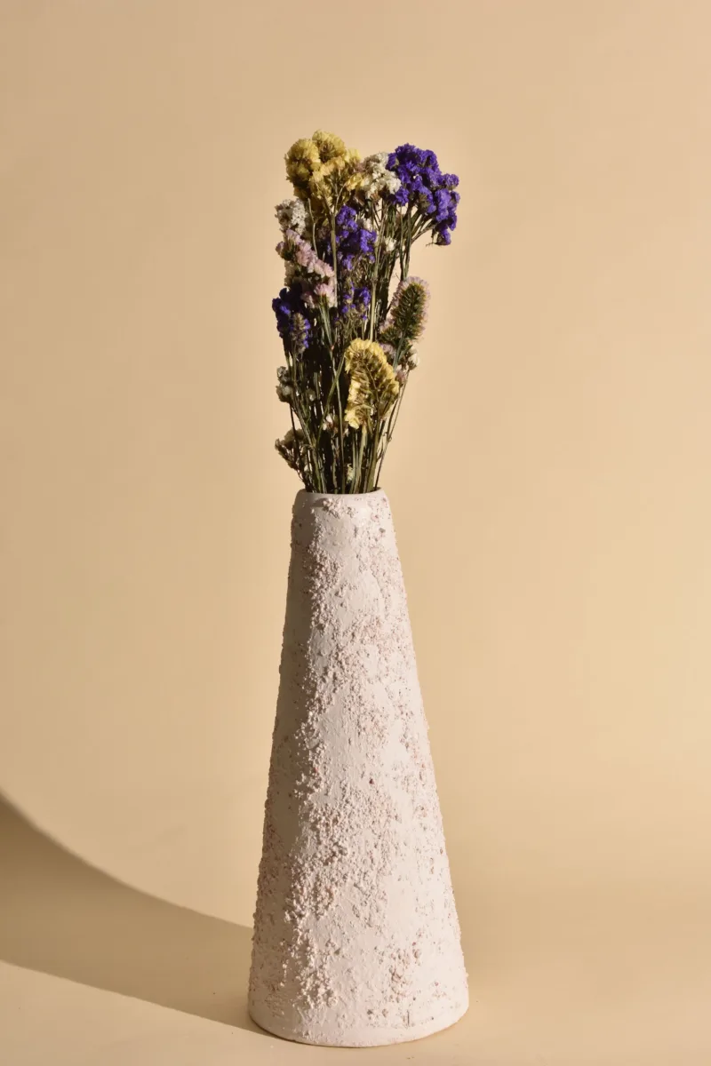 Classic Ceramic Planter — 6" Dia × 15.5" Height — Primary View