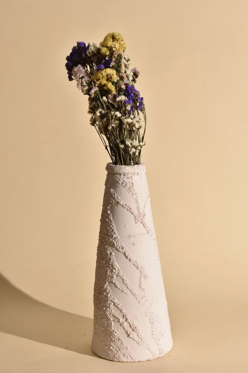 Classic Ceramic Planter — 6" Dia × 15.5" Height — Primary View