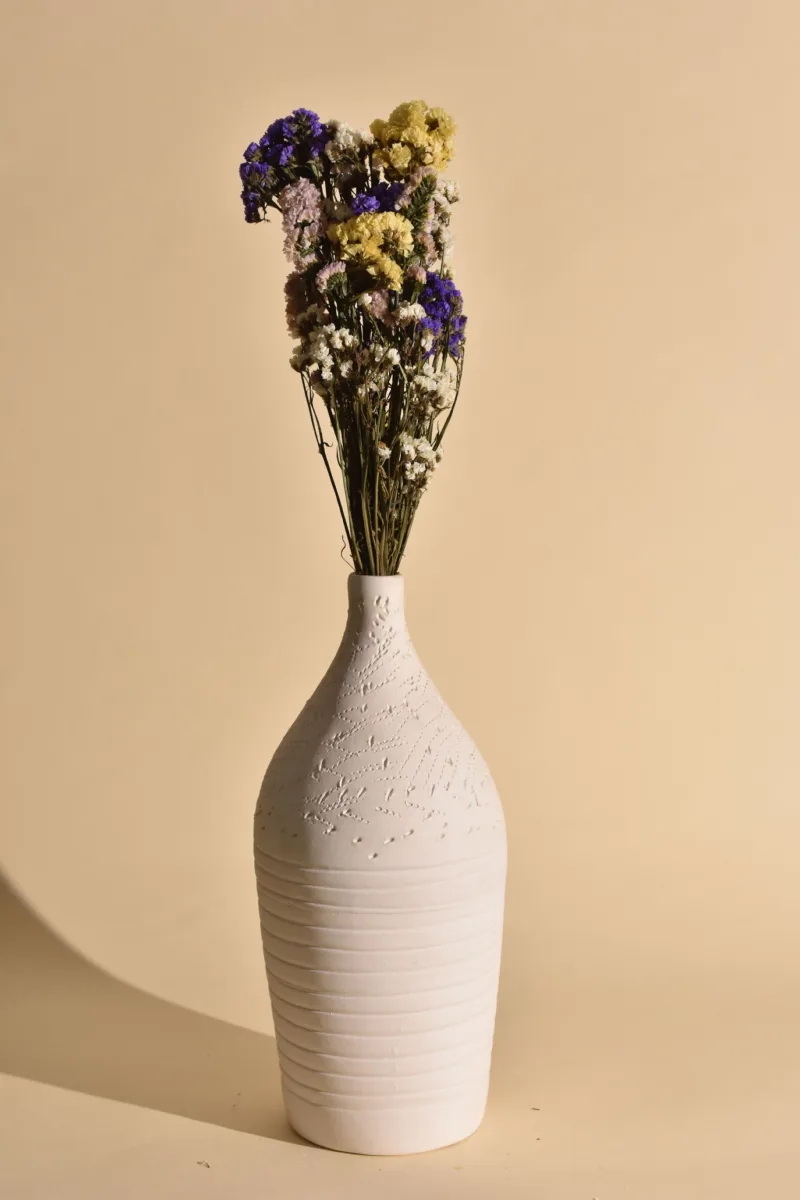 Classic Ceramic Planter — 5" Dia × 15" Height — Primary View