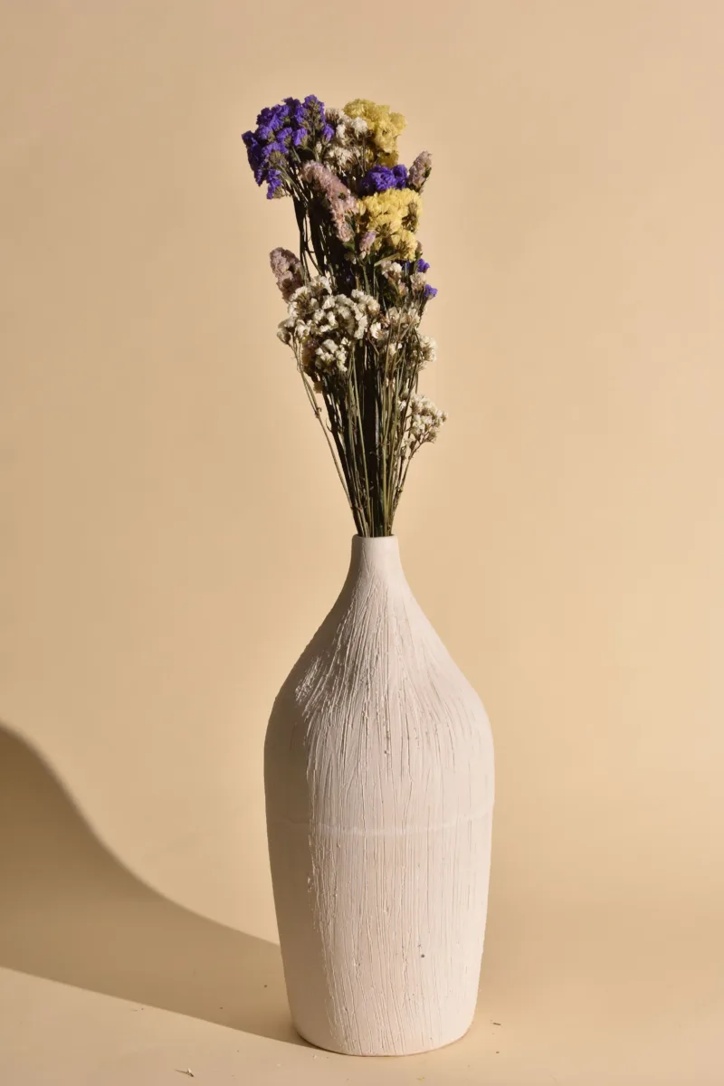 Classic Ceramic Planter — 6" Dia × 15.5" Height — Primary View