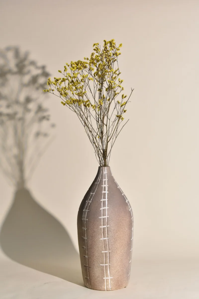 Classic Ceramic Planter — 12" Dia × 15" Height — Primary View