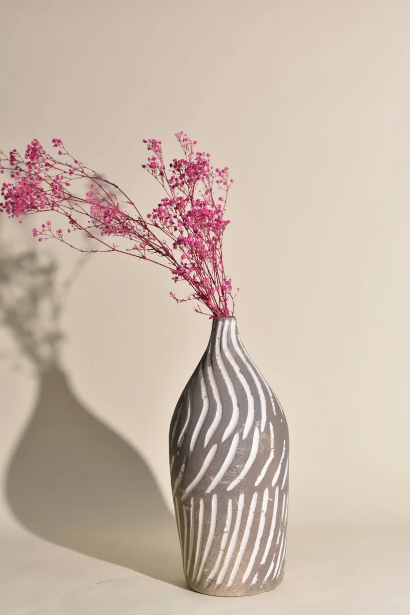 Classic Ceramic Planter — 5" Dia × 15" Height — Primary View