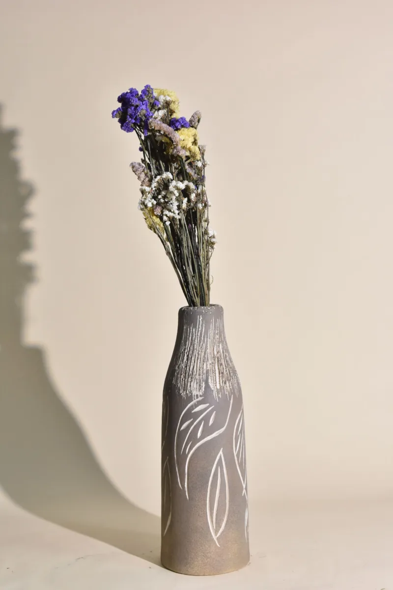 Classic Ceramic Planter — 5" Dia × 15" Height — Primary View