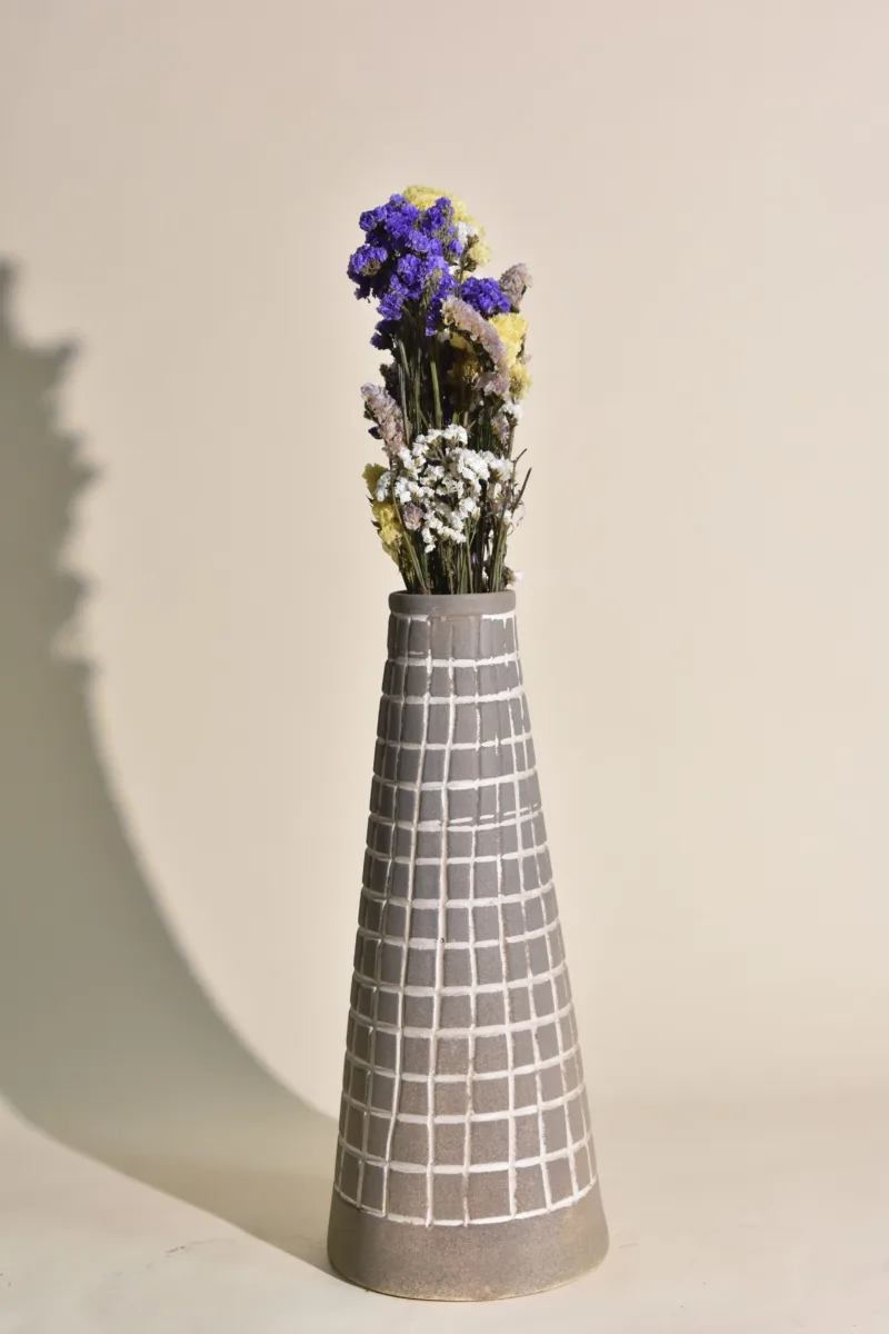Classic Ceramic Planter — 5" Dia × 15" Height — Primary View