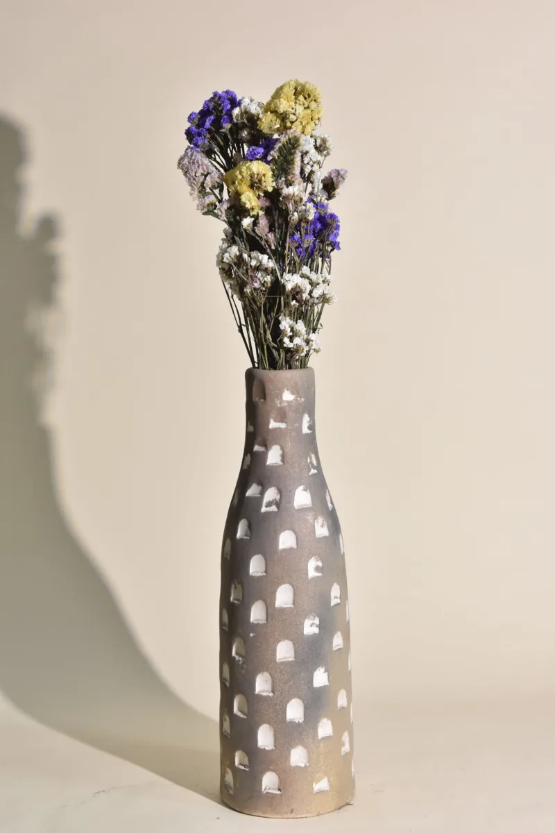 Classic Ceramic Planter — 6" Dia × 14" Height — Primary View