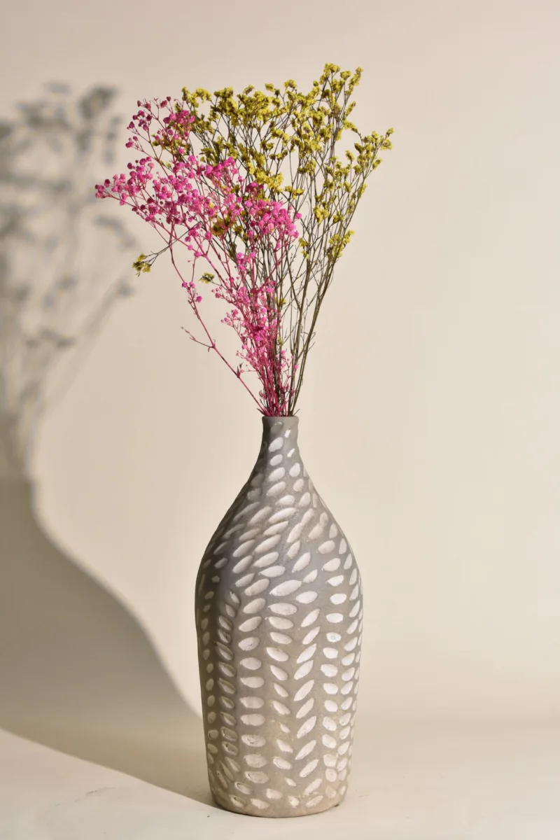 Classic Ceramic Planter — 6" Dia × 14" Height — Primary View