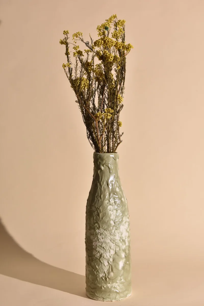Classic Ceramic Planter — 6" Dia × 14" Height — Primary View