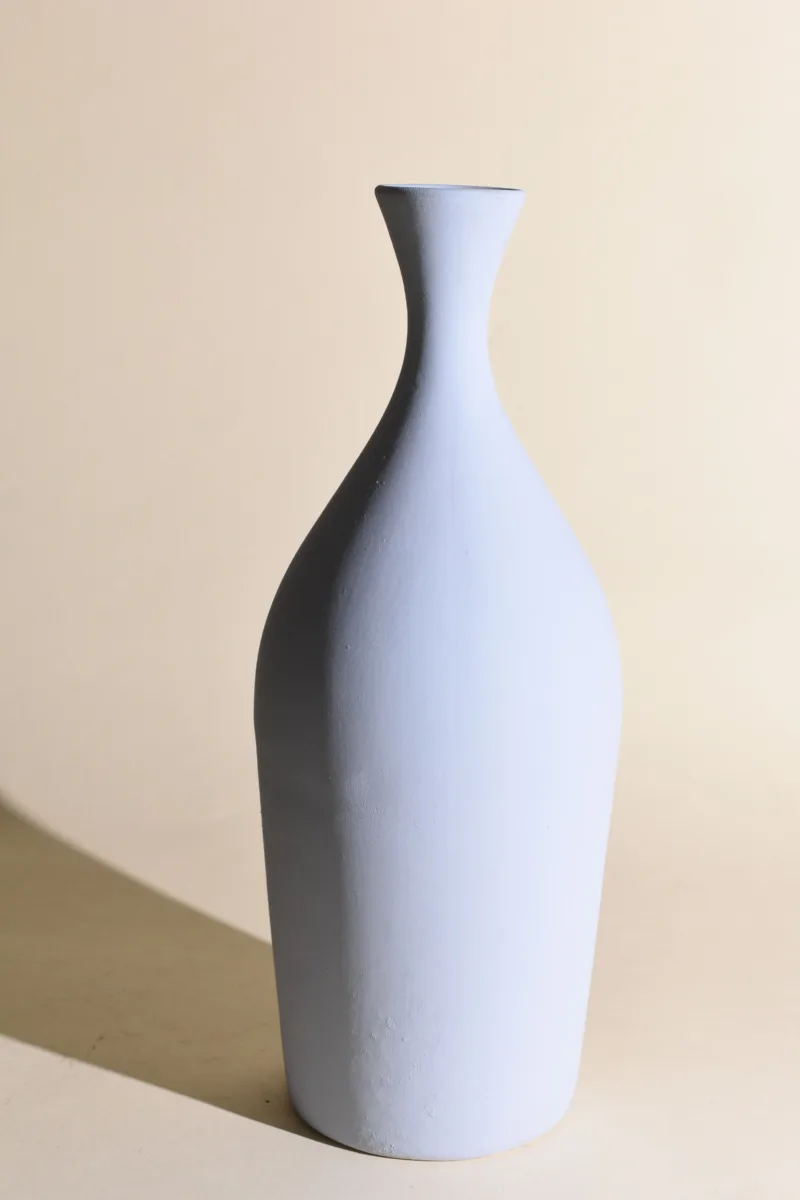 Classic Ceramic Planter — 8" Dia × 19" Height — Primary View