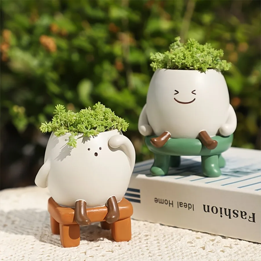 Classic Ceramic Planter — 7" Dia × 16" Height — Primary View