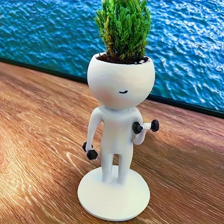 Classic Resin Planter — 4" Dia × 6" Height