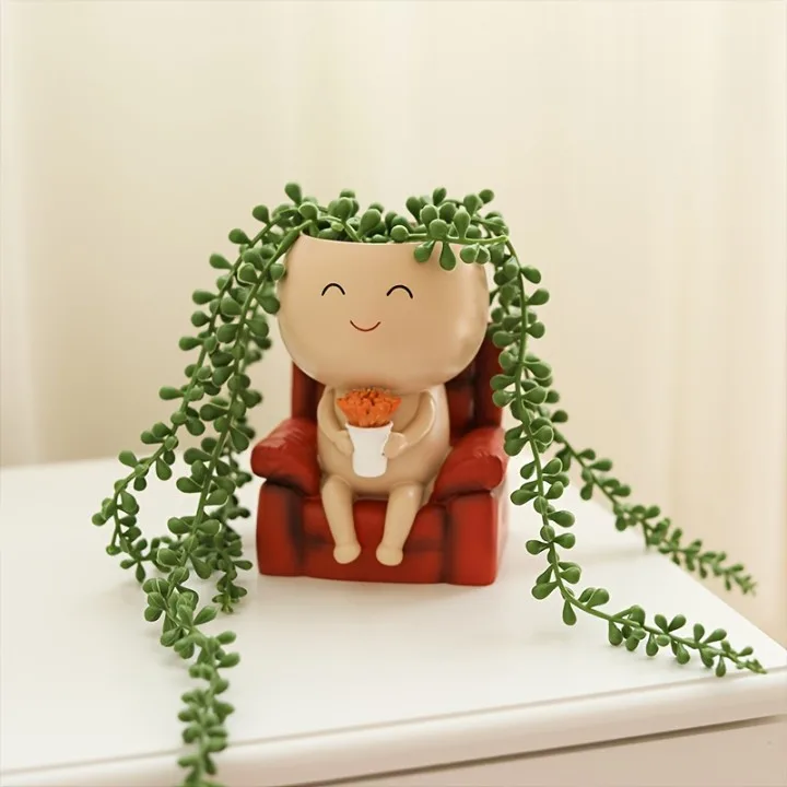 Classic Resin Planter — 6" Dia × 2" Height