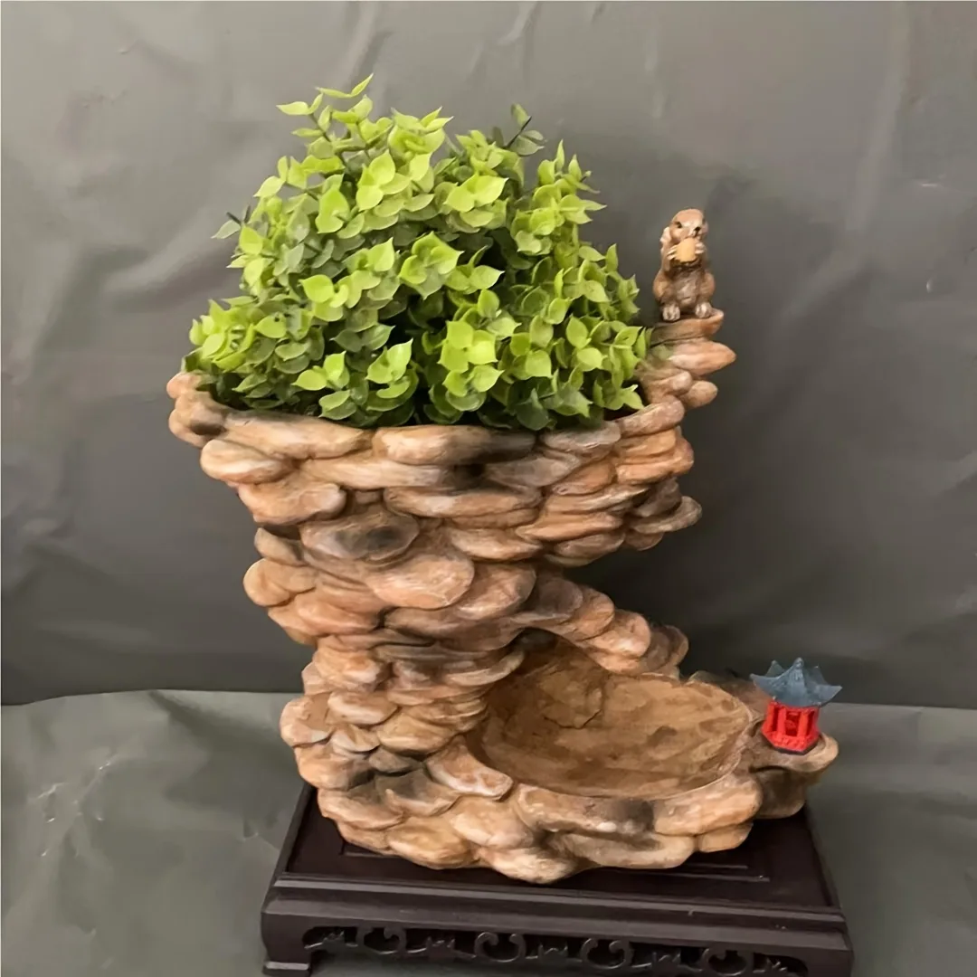 Classic Resin Planter — 5" Dia × 5.5" Height — Primary View