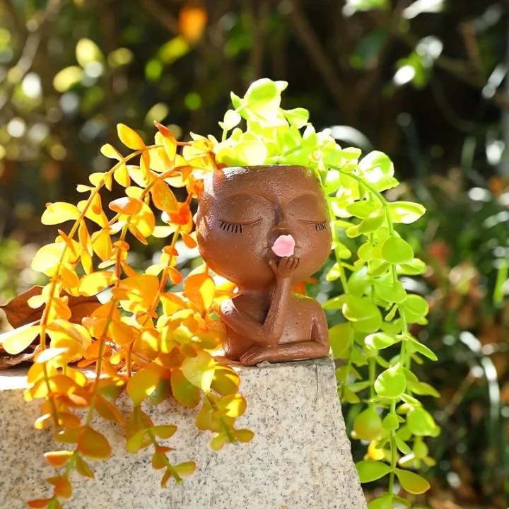 Classic Resin Planter — 4.5" Dia × 4" Height — Primary View