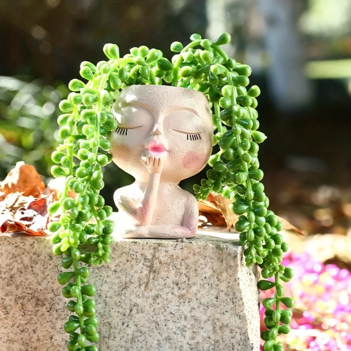 Classic Resin Planter — 3.5" Dia × 5" Height — Primary View