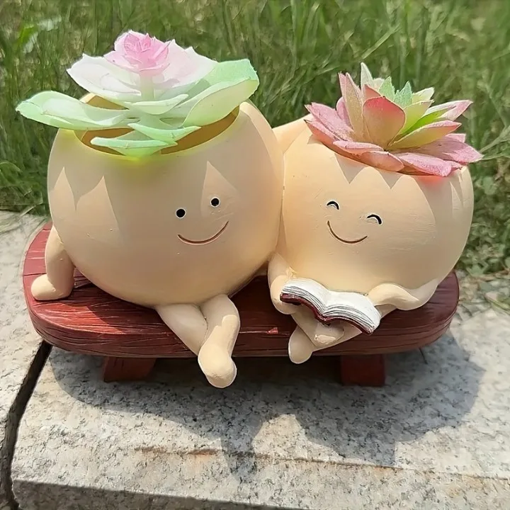 Classic Resin Planter — 2.5" Dia × 3.5" Height — Primary View