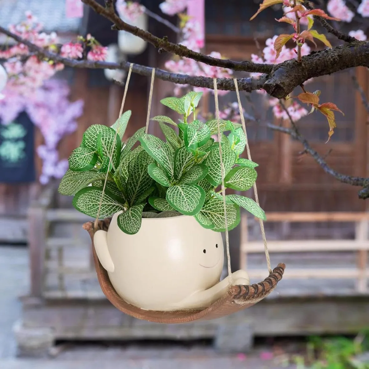 Classic Resin Planter — 7" Dia × 7.5" Height — Primary View