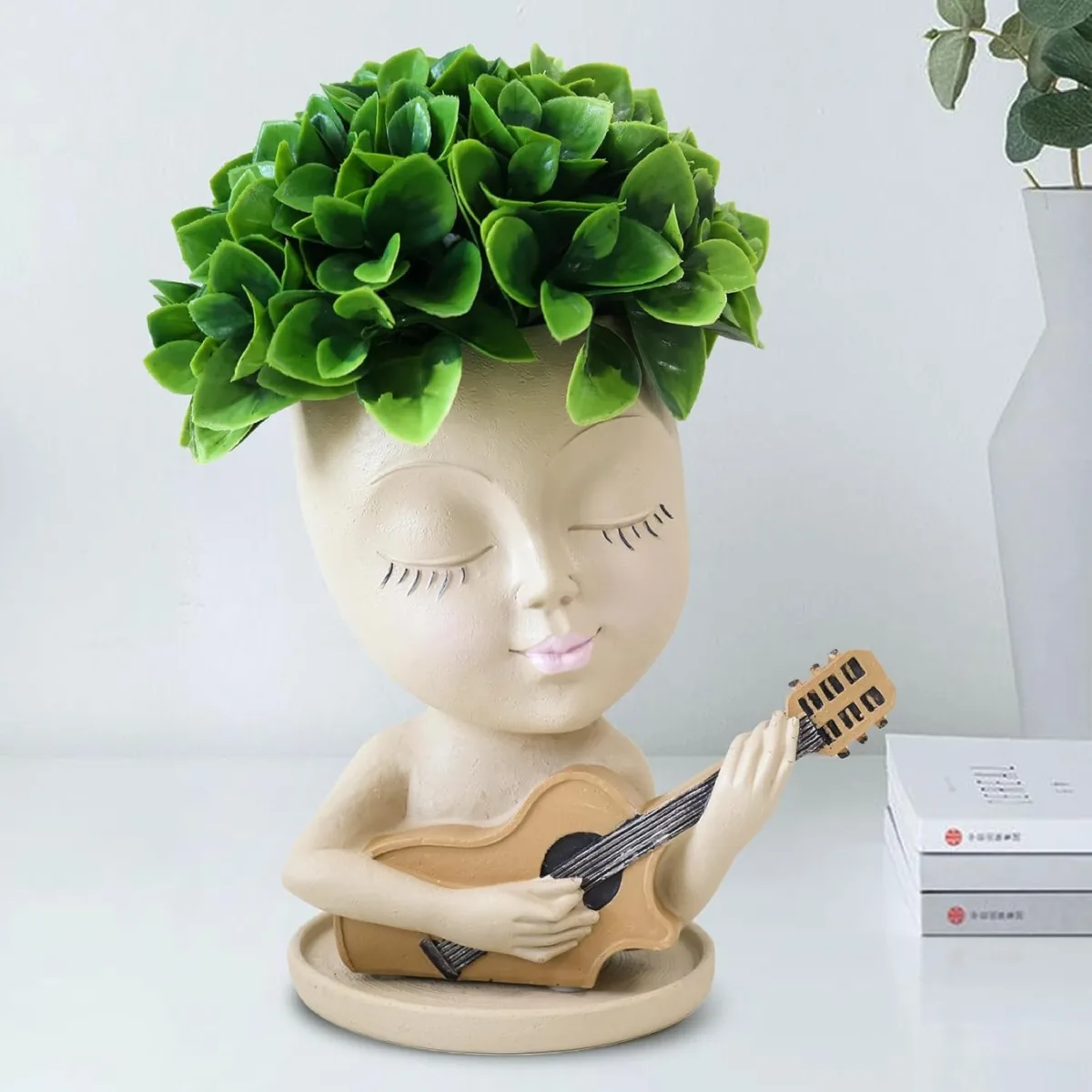 Classic Resin Planter — 4.5" Dia × 8.5" Height — Primary View