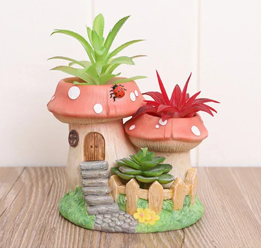 Classic Resin Planter — 4" Dia × 7" Height — Primary View
