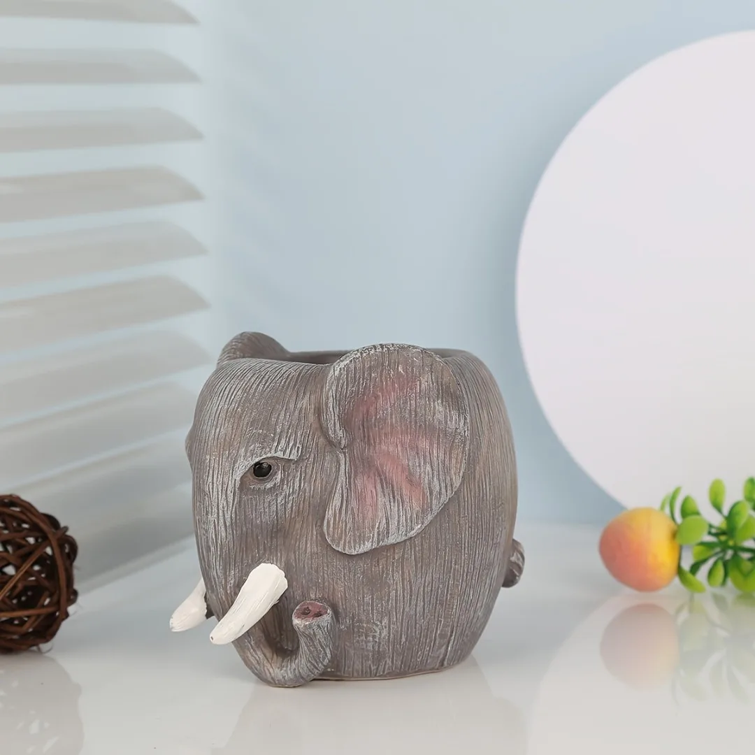 Classic Resin Planter — 7.5" Dia × 6.5" Height — Primary View