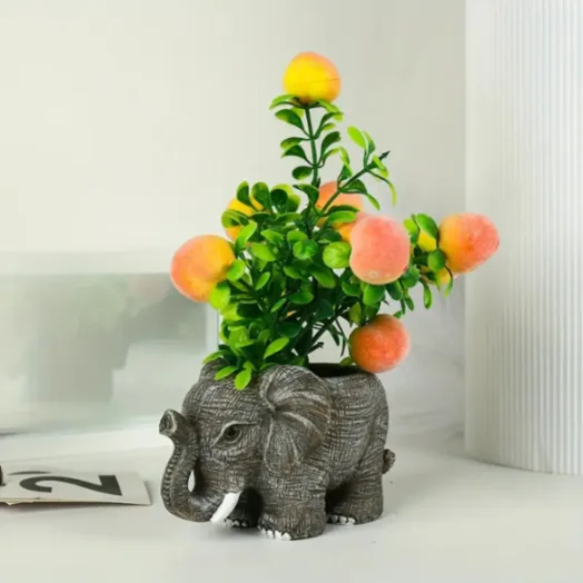 Classic Resin Planter — 3" Dia × 5" Height — Primary View