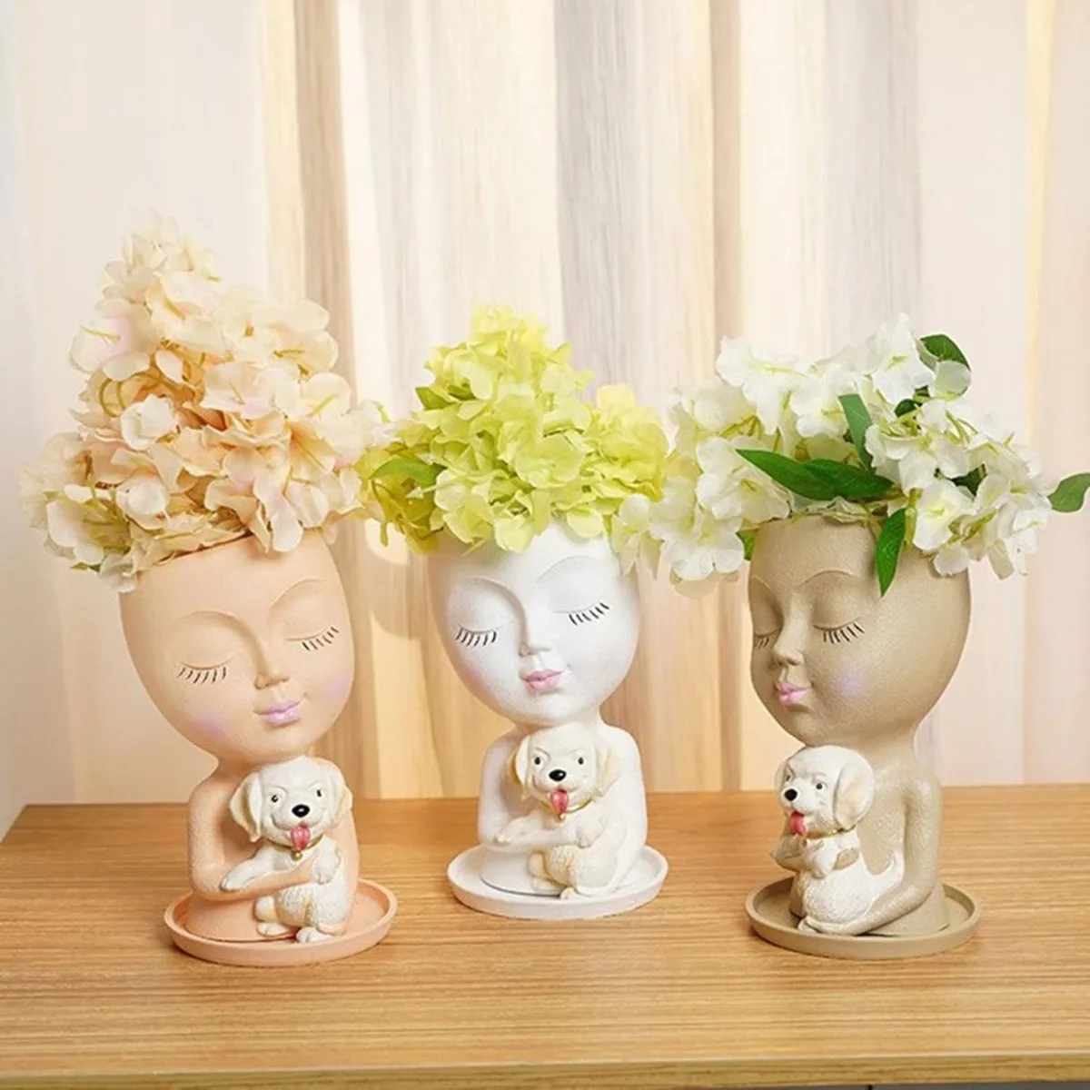 Classic Resin Planter — 6" Dia × 4" Height — Primary View